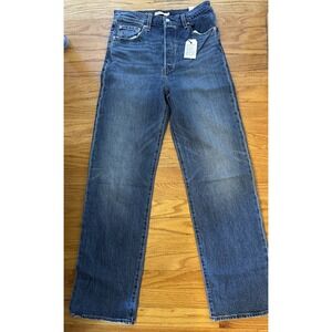 Levi's Premium RIBCAGE STRAIGHT ANKLE WOMEN'S JEANS 29" 29x32 Super High-Rise